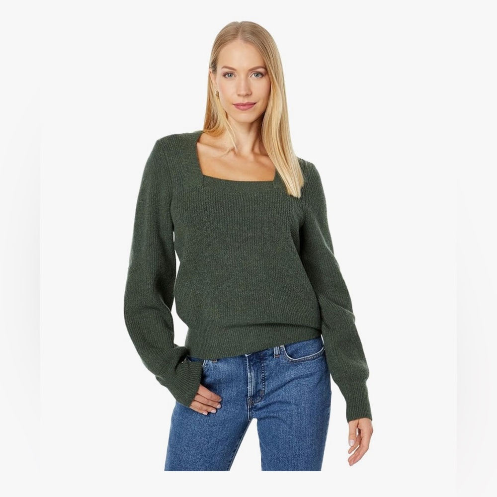 Madewell melwool square neck sweater. Size XS - Picture 1 of 7